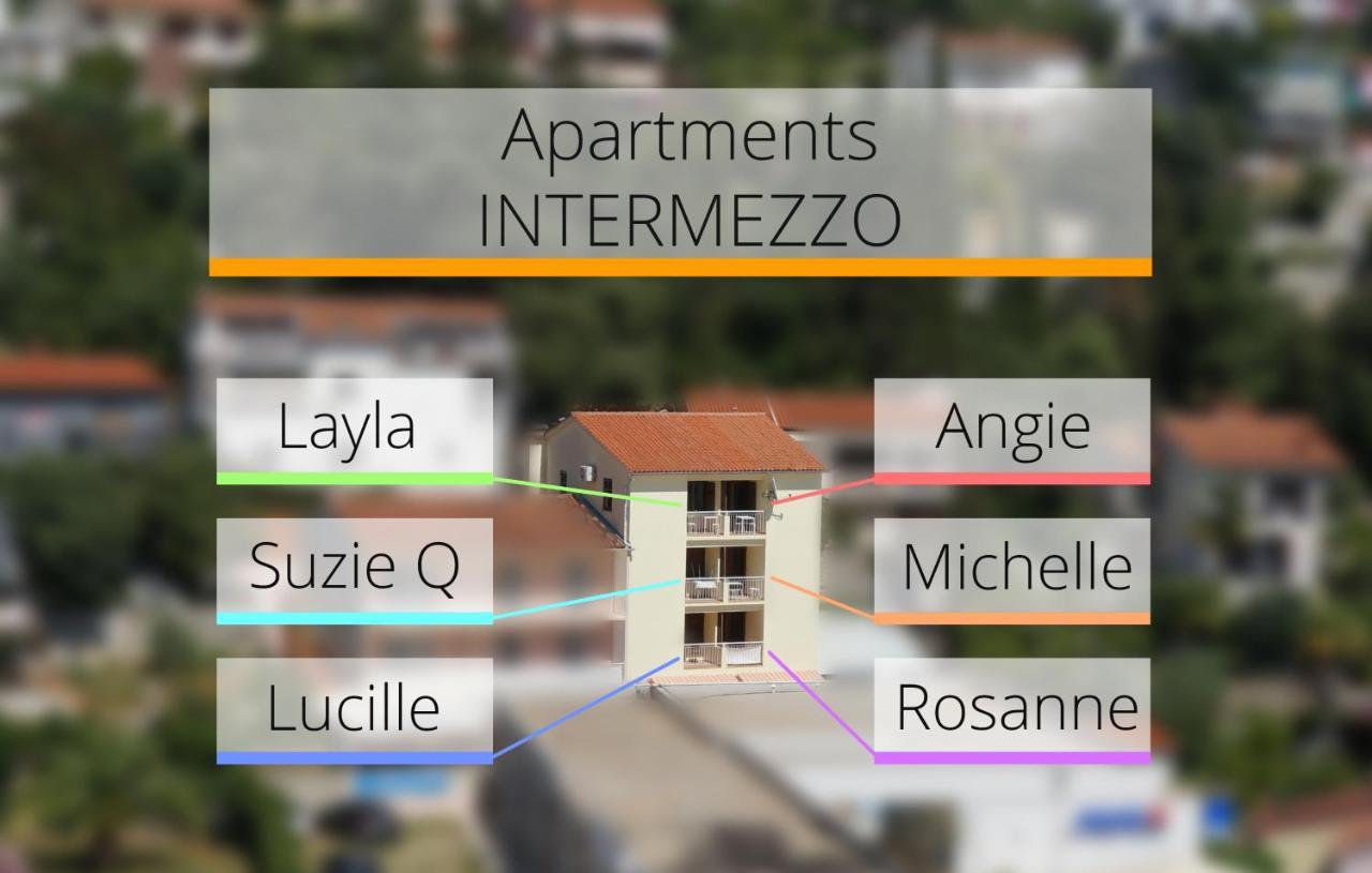 Studio Apartment Michelle - Intermezzo With Sea View Rabac Bagian luar foto